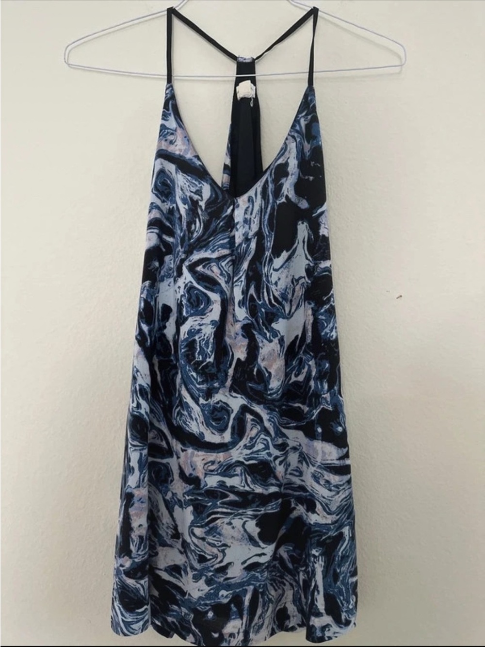 Urban Outfitters silence + noise Blue Marble Slip Dress